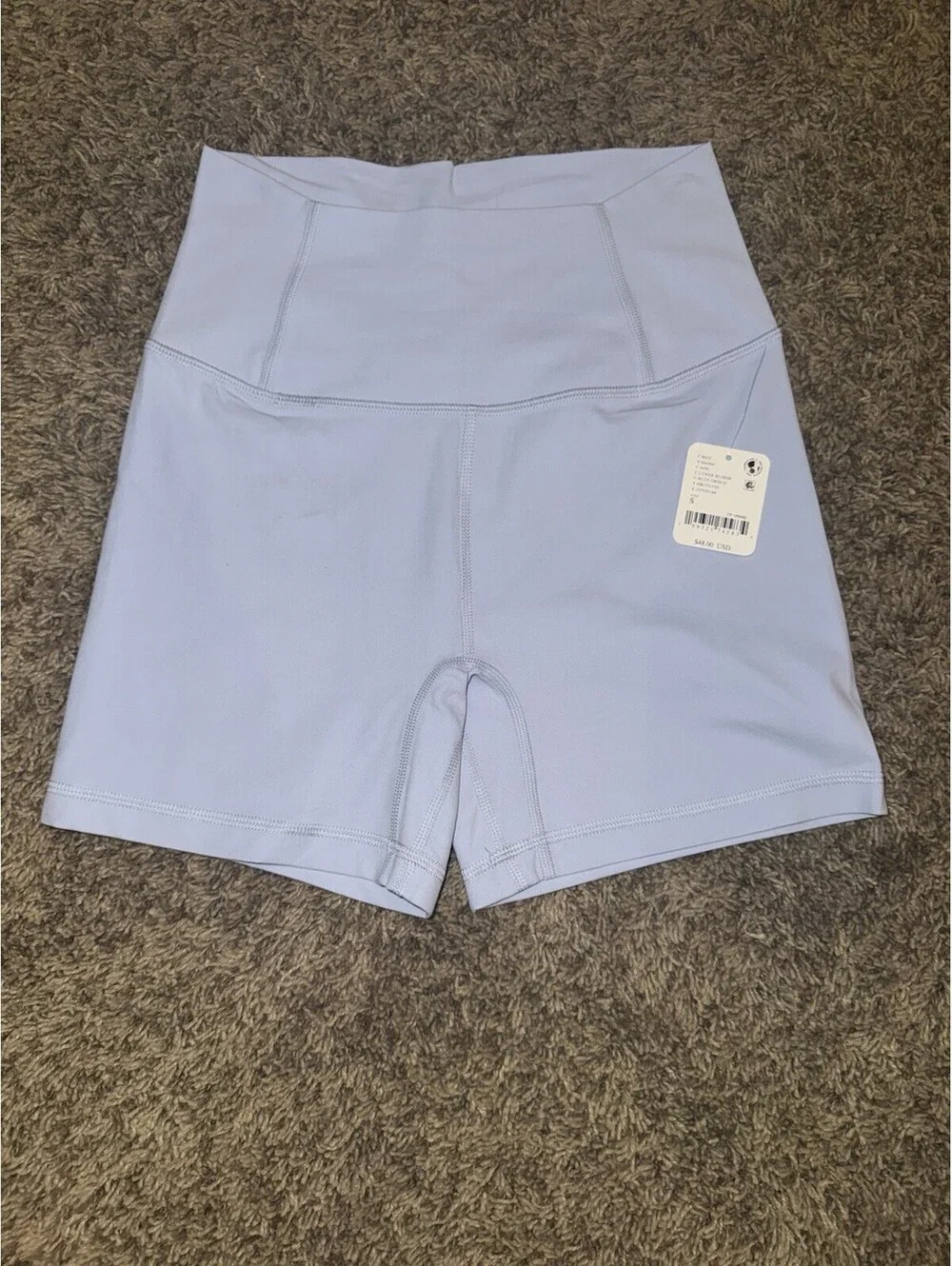 NWT Women’s Free People FP Movement Never Better Bike Shorts SMALL Blue
